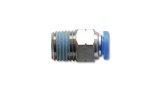 Vibrant Male Straight Pneumatic Vacuum Fitting 1/8in NPT Thread for use with 3/8in 9.5mm OD tubing thumbnail 3