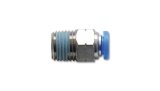 Vibrant Male Straight Pneumatic Vacuum Fitting (1/8in NPT Thread) - for 1/4in (6mm) OD tubing thumbnail 1
