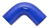 Vibrant 4 Ply Reinforced Silicone Elbow Connector - 2in I.D. - 90 deg. Elbow (BLUE) thumbnail 2