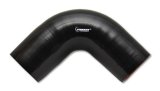 Vibrant 4 Ply Reinforced Silicone Elbow Connector - 2.5in I.D. - 90 deg. Elbow (BLACK) thumbnail 2