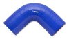 Vibrant 4 Ply Reinforced Silicone Elbow Connector - 2.5in I.D. - 90 deg. Elbow (BLUE) thumbnail 5