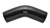 Vibrant 4 Ply Reinforced Silicone Elbow Connector - 2.5in I.D. - 45 deg. Elbow (BLACK) thumbnail 4