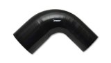 Vibrant 4 Ply Reinforced Silicone 90 degree Transition Elbow 2in I.D. x 2.5in I.D. 90 deg. Elbow BLK thumbnail 7