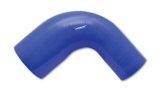 Vibrant 4 Ply Reinforced Silicone 90 degree Transition Elbow 2in ID x 2.5in I.D. 90 deg. Elbow BLUE thumbnail 3