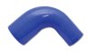 Vibrant 4 Ply Reinforced Silicone 90 degree Transition Elbow 2in ID x 2.5in I.D. 90 deg. Elbow BLUE thumbnail 5