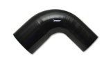 Vibrant 4 Ply Reinforced Silicone 90 degree Transition Elbow - 2.5in I.D. x 2.75in I.D. (BLACK) thumbnail 2
