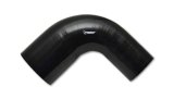Vibrant 4 Ply Reinforced Silicone 90 degree Transition Elbow - 2.5in I.D. x 2.75in I.D. (BLACK) thumbnail 3
