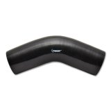 Vibrant 4 Ply Reinforced Silicone Elbow Connector - 1.75in I.D. - 45 deg. Elbow (BLACK) thumbnail 7