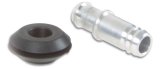 Vibrant 10mm (2/5in) O.D. Aluminum Vacuum Hose Fitting (includes Rubber Grommet) thumbnail 1