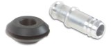 Vibrant 10mm (2/5in) O.D. Aluminum Vacuum Hose Fitting (includes Rubber Grommet) thumbnail 3