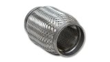 Vibrant SS Flex Coupling with Inner Braid Liner 2.25in inlet/outlet x 4in flex length thumbnail 2
