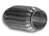 Vibrant SS Flex Coupling with Inner Braid Liner 2.5in inlet/outlet x 8in flex length thumbnail 5