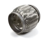 Vibrant SS Flex Coupling with Inner Braid Liner 3in inlet/outlet x 4in long thumbnail 7
