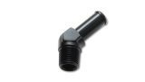Vibrant 3/8 NPT to 1/2in Barb Straight Fitting 45 Deg Adapter - Aluminum thumbnail 7