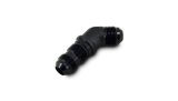 Vibrant -3AN Bulkhead Adapter 45 Degree Elbow Fitting - Anodized Black Only thumbnail 2