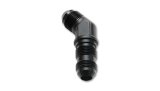 Vibrant -8AN Bulkhead Adapter 45 Degree Elbow Fitting - Anodized Black Only thumbnail 1