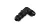 Vibrant -6AN Bulkhead Adapter 90 Degree Elbow Fitting - Anodized Black Only thumbnail 6