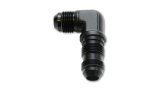 Vibrant -8AN Bulkhead Adapter 90 Degree Elbow Fitting - Anodized Black Only thumbnail 2