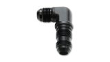 Vibrant -12AN Bulkhead Adapter 90 Degree Elbow Fitting - Anodized Black Only thumbnail 1
