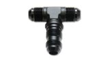 Vibrant -3AN Bulkhead Adapter Tee Fitting - Anodized Black Only thumbnail 1