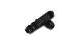 Vibrant -6AN Bulkhead Adapter Tee on Run Fittings - Anodized Black Only thumbnail 5