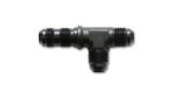 Vibrant -8AN Bulkhead Adapter Tee on Run Fittings - Anodized Black Only thumbnail 5