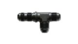 Vibrant -10AN Bulkhead Adapter Tee on Run Fittings - Anodized Black Only thumbnail 1