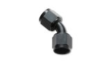 Vibrant -4AN X -4AN Female Flare Swivel 45 Deg Fitting ( AN To AN ) -Anodized Black Only thumbnail 1