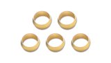 Vibrant Brass Olive Inserts 5/16in - Pack of 5 thumbnail 2