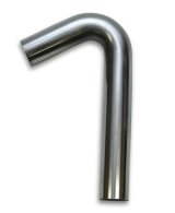 Vibrant 4in OD x 4in CLR 304 Stainless Steel Tubing 120 Degree Mandrel Bend thumbnail 2