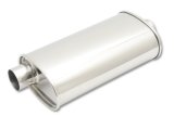 Vibrant StreetPower Oval Muffler 3.50in Inlet/Outlet (Offset-Center) thumbnail 3