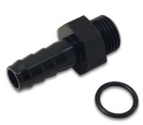 Vibrant Aluminum Male -6AN ORB to 1/8in Barb w/O-Ring - Anodized Black thumbnail 3