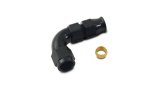 Vibrant 1/2In Tube to -8AN Female 90 Degree Union Adapter Fitting w/ Olive Inserts thumbnail 1