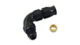 Vibrant 90 Degree 3/8in Tube to Male -6AN Flare Adapter w/ Olive Inserts thumbnail 2