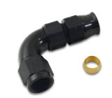 Vibrant 90 Degree 3/8in Tube to Male -6AN Flare Adapter w/ Olive Inserts thumbnail 5