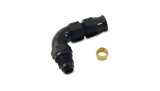 Vibrant 90 Degree 1/2in Tube to Male -8AN Flare Adapter w/ Olive Inserts thumbnail 2