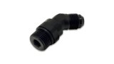Vibrant -8AN Male to Male -8AN Straight Cut 45 Degree Adapter Fitting - Anodized Black thumbnail 2