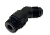 Vibrant -8AN Male to Male -8AN Straight Cut 45 Degree Adapter Fitting - Anodized Black thumbnail 4