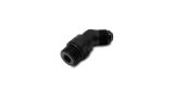 Vibrant -8AN Male to Male -10AN Straight Cut 45 Degree Adapter Fitting - Anodized Black thumbnail 1