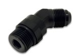 Vibrant -10AN Male to Male -10AN Straight Cut 45 Degree Adapter Fitting - Anodized Black thumbnail 4