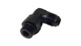 Vibrant -10AN Male Flare to Male -8 ORB Swivel 90 Degree Adapter - Anodized Black thumbnail 5