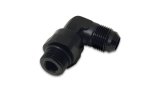 Vibrant -12AN Male Flare to Male -12AN ORB Swivel 90 Degree Adapter Fitting - Anodized Black thumbnail 5