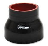 Vibrant 4 Ply Reducer Couper 1.5in ID x 1.375in ID x 3in Long - Black thumbnail 3