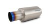 Vibrant Titanium Muffler w/Straight Cut Burnt Tip 4in Inlet / 4in Outlet thumbnail 4