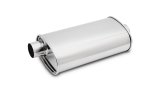 Vibrant StreetPower Oval Muffler - 2in Inlet/Dual Outlet (Center In - Offset Out) thumbnail 2
