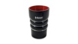 Vibrant Silicone Coupling 4 Ply Aramid CAC Hose 3in x 2.5in Inlet/Outlet - Black thumbnail 1