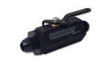 Vibrant -4AN to -4AN Male Shut Off Valve - Black thumbnail 1
