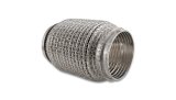 Vibrant SS Flex Coupling w/ Interlock Liner and Mesh Braid 3in Inlet/Outlet x 6in long thumbnail 1