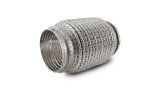 Vibrant SS Flex Coupling w/ Interlock Liner and Mesh Braid 3in Inlet/Outlet x 6in long thumbnail 2