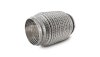 Vibrant SS Flex Coupling w/ Interlock Liner and Mesh Braid 3in Inlet/Outlet x 6in long thumbnail 3
